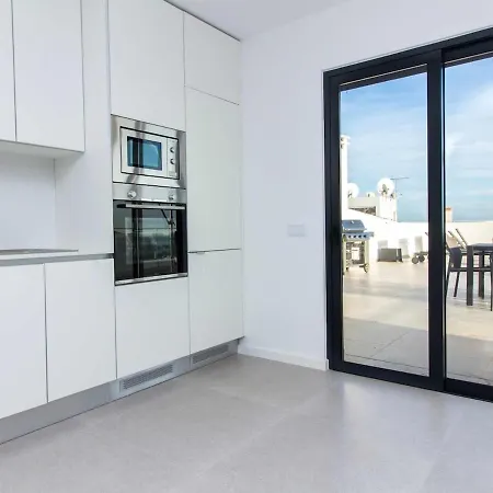 Panoramic N Apartment - Rooftop Pool & Sea View & Bbq Albufeira Exterior photo